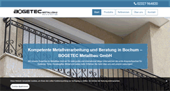 Desktop Screenshot of bogetec-metallbau.de