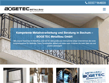 Tablet Screenshot of bogetec-metallbau.de